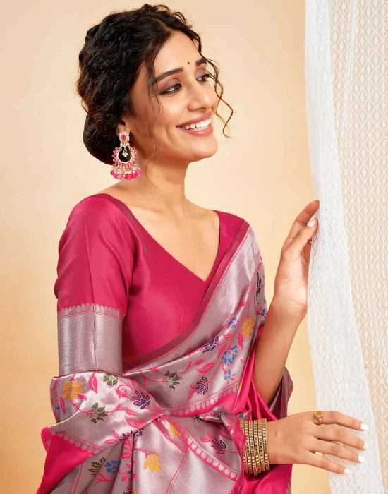 Ynf Jacquard Sarees Wholesale Party Wear Sarees Branded Sarees Jacquard Saree Manufacturer- Kapda Export