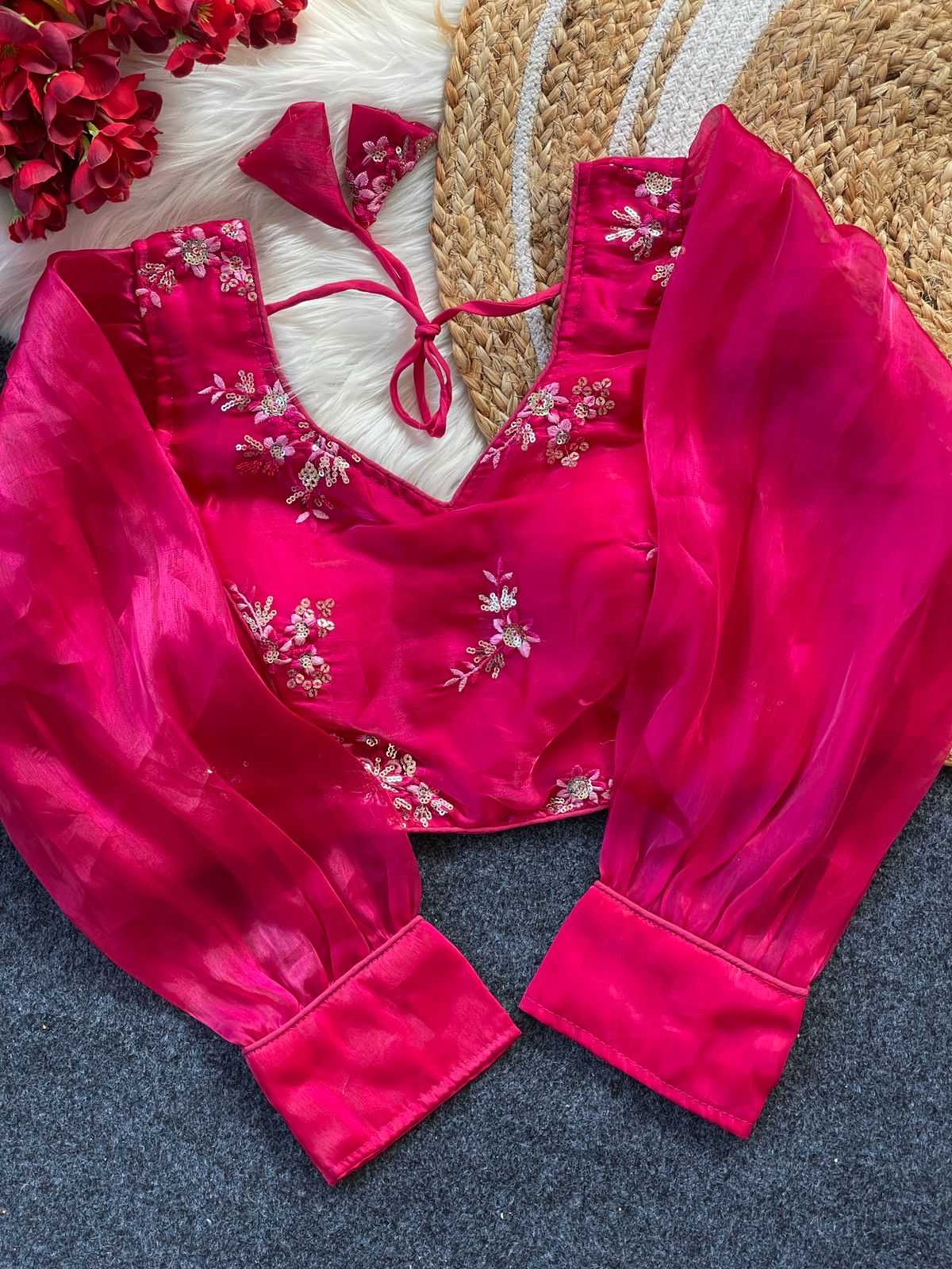 Ynf Jimmy Choo KESH426 zimichoo5 Readymade Blouses Festive Collections Wholesale Embroidered Blouses Party Wear Blouse Fashion Blouse Manufacturer- Kapda Export