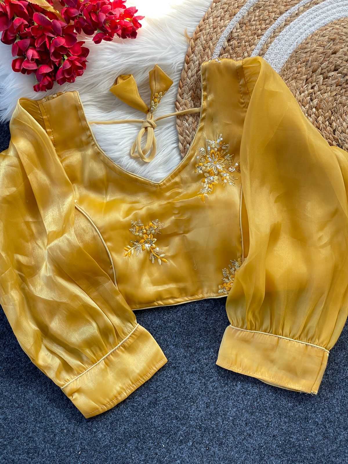 Ynf Jimmy Choo KESH426 zimichoo5 Readymade Blouses Festive Collections Wholesale Embroidered Blouses Party Wear Blouse Fashion Blouse Manufacturer- Kapda Export