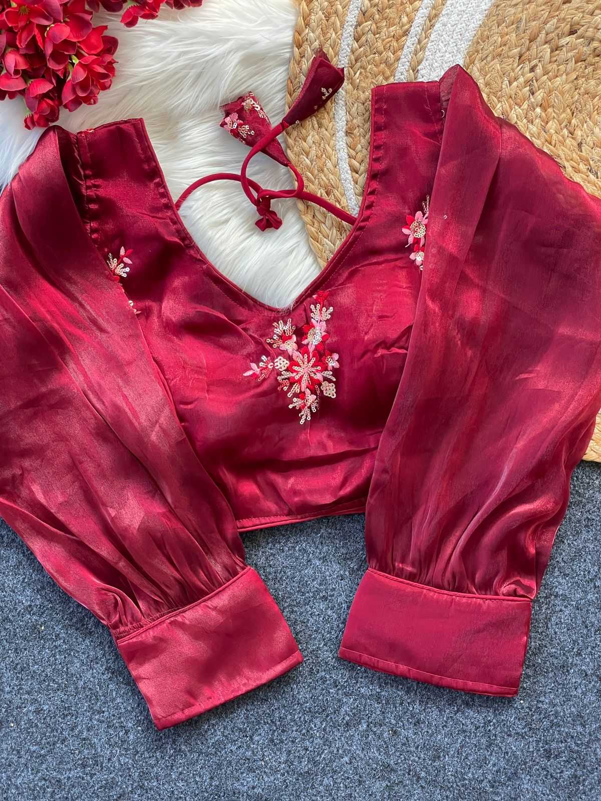 Ynf Jimmy Choo KESH426 zimichoo5 Readymade Blouses Festive Collections Wholesale Embroidered Blouses Party Wear Blouse Fashion Blouse Manufacturer- Kapda Export