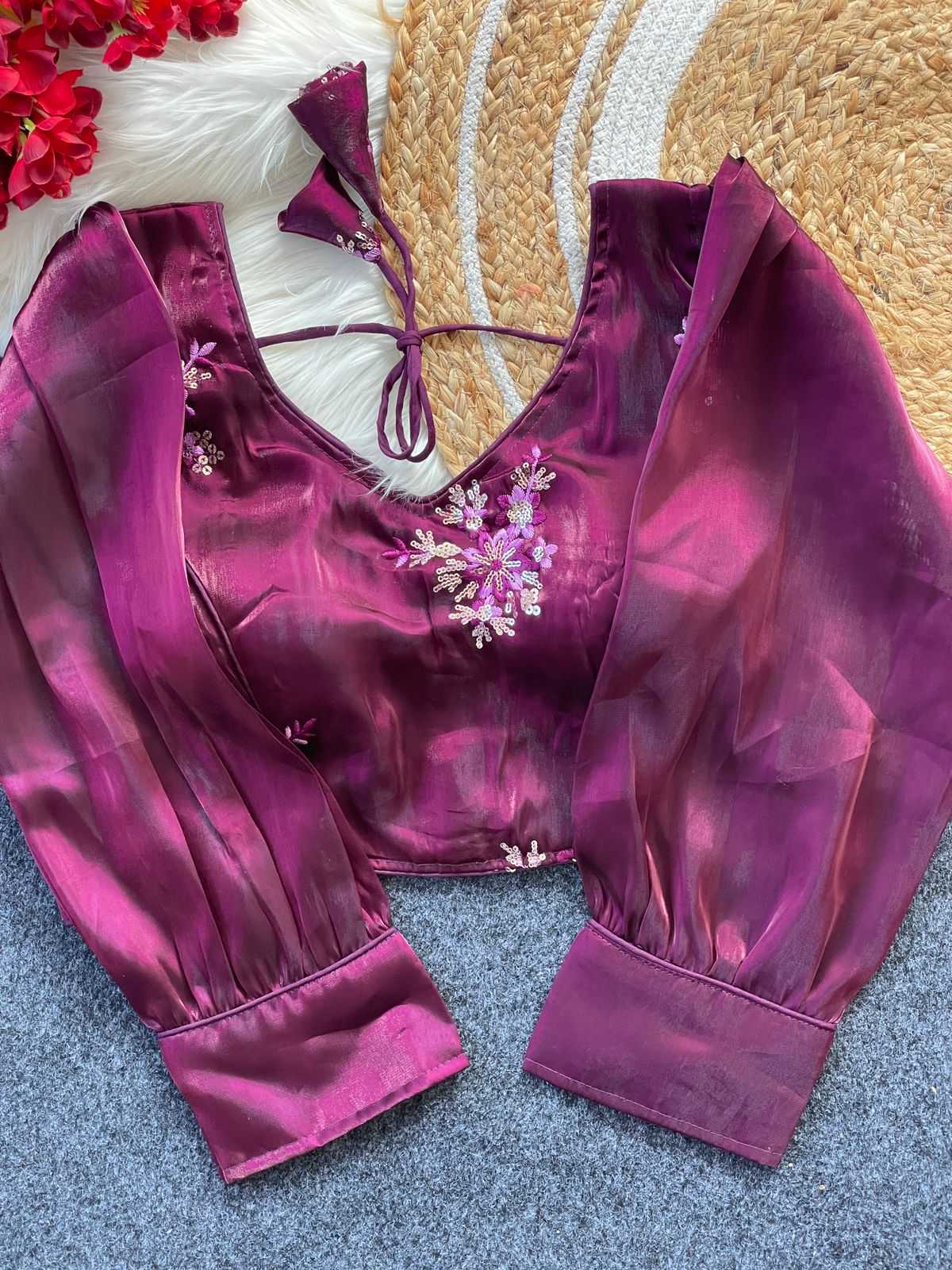 Ynf Jimmy Choo KESH426 zimichoo5 Readymade Blouses Festive Collections Wholesale Embroidered Blouses Party Wear Blouse Fashion Blouse Manufacturer- Kapda Export