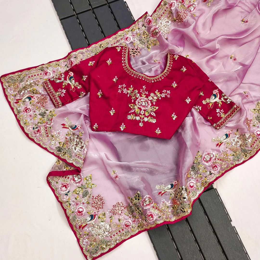 Ynf Jimmy Choo KESH600 Chakli Sarees Wedding Collections Wholesale Jimmy Choo Sarees Embroidered Sarees Sarees With Blouse Manufacturer- Kapda Export