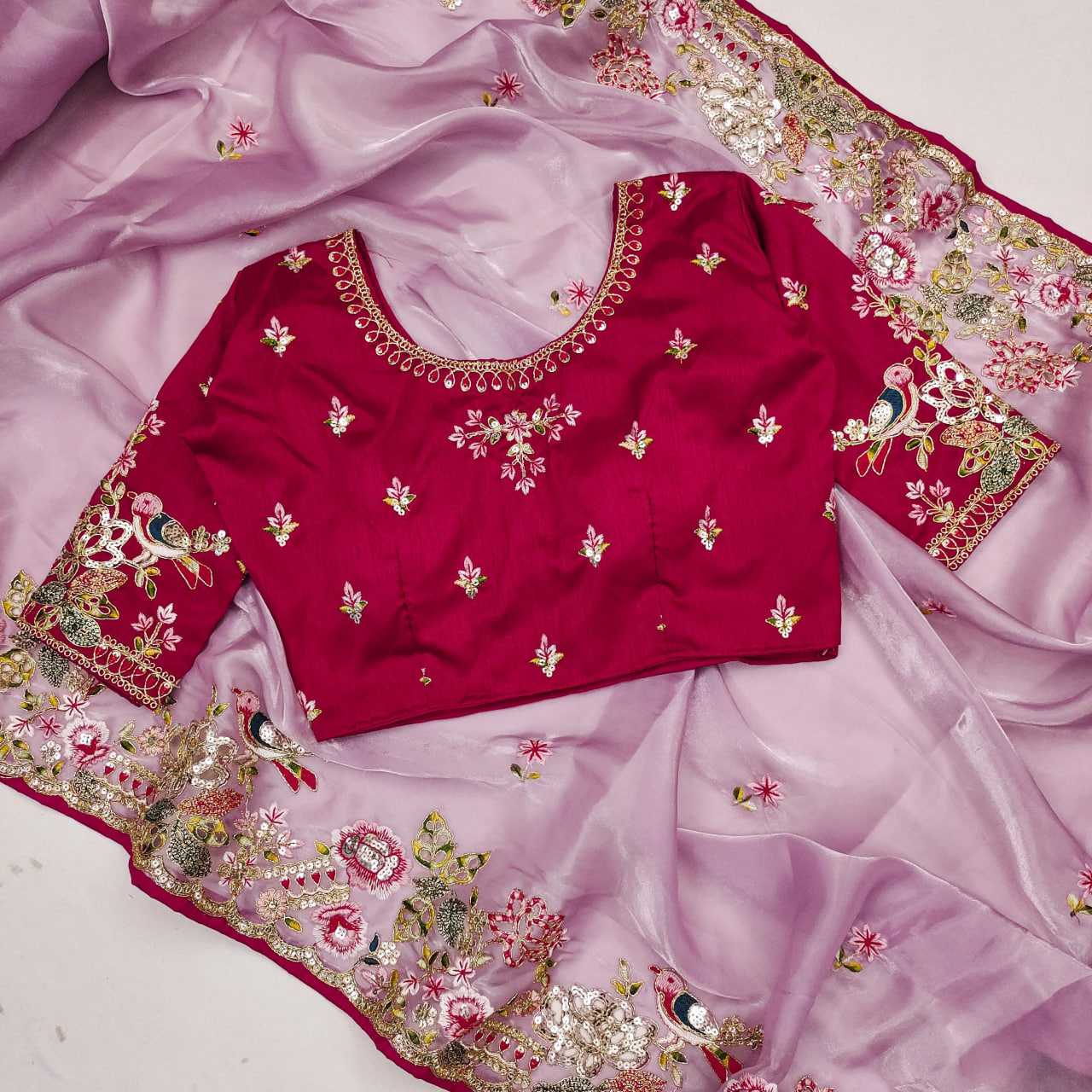 Ynf Jimmy Choo KESH600 Chakli Sarees Wedding Collections Wholesale Jimmy Choo Sarees Embroidered Sarees Sarees With Blouse Manufacturer- Kapda Export