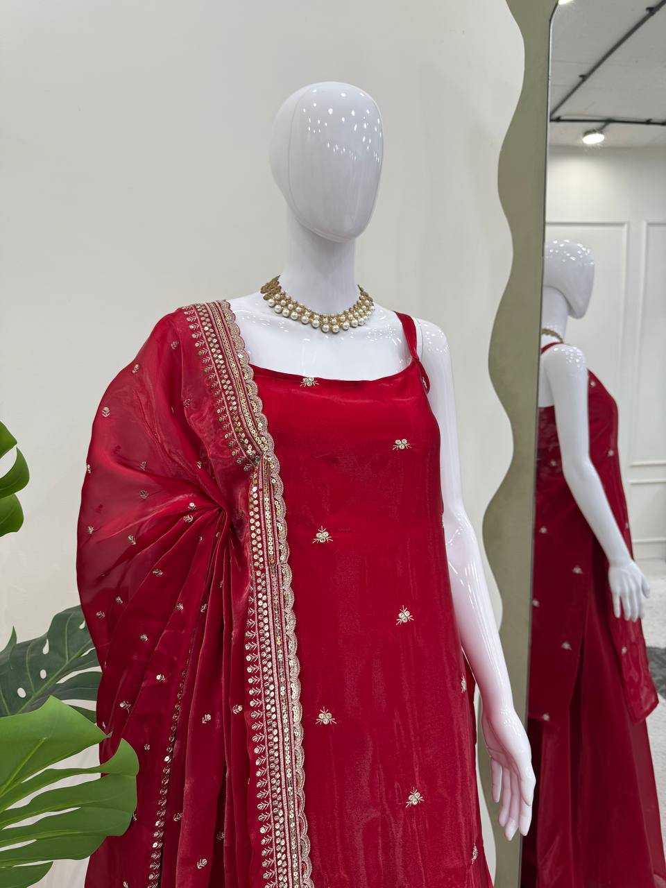 Ynf Jimmy Choo RIN162 5854 Suits & Dresses Wholesale Palazzo Suit Wedding Suits Ethnic Dresses Manufacturer- Kapda Export