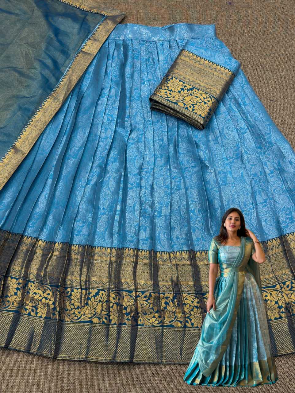 Ynf Kanjivaram Silk KESH668 114 Lehengas Festive Collections Wholesale Silk Lehenga Zari Work Lehenga Lehenga With Blouse Manufacturer- Kapda Export