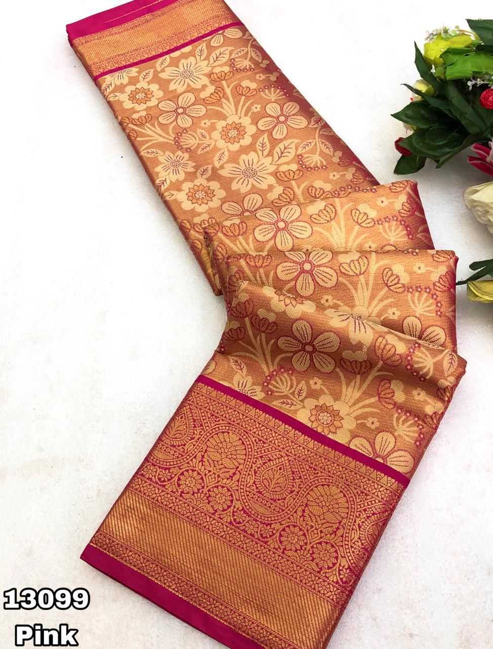 Ynf Kanjivaram Silk KESH683 Naqsh Silk Sarees Wholesale Kanjivaram Silk Sarees Designer Silk Sarees Zari Border Silk Sarees Manufacturer- Kapda Export