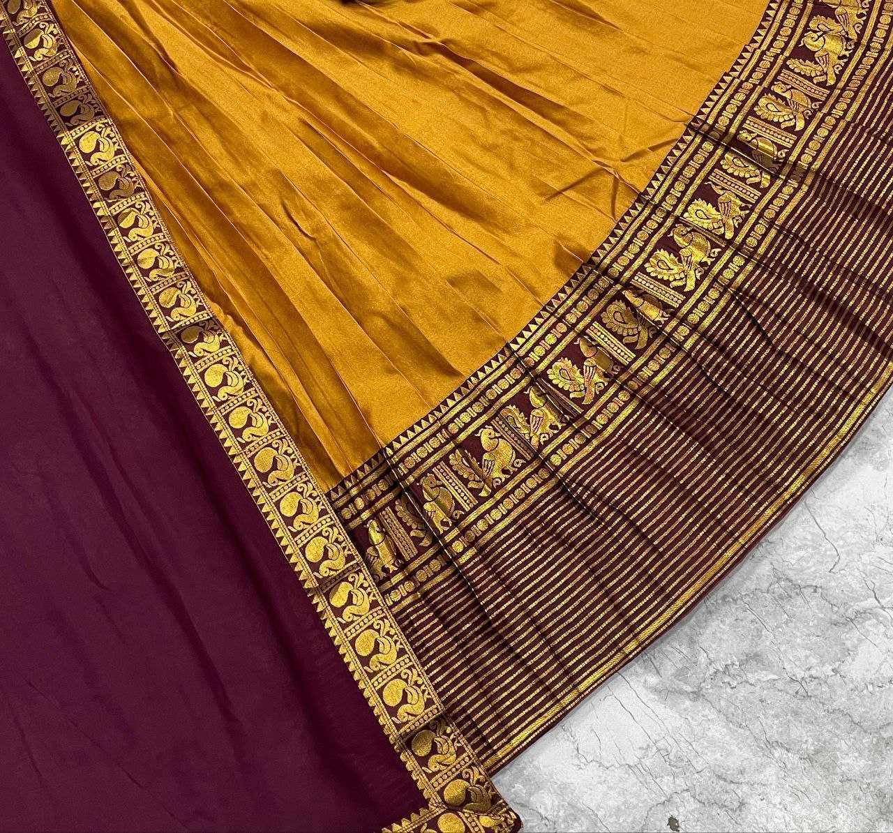 Ynf Kanjivaram Silk KESH723 culture Lehengas Wholesale Silk Lehenga Embroidered Lehenga Zari Work Lehenga Manufacturer- Kapda Export