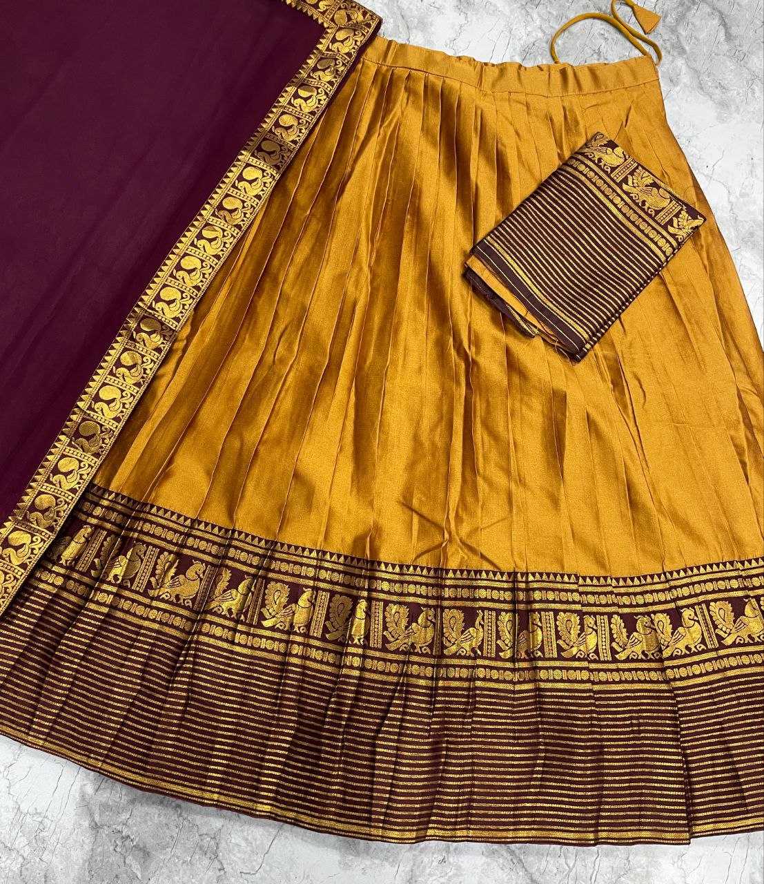 Ynf Kanjivaram Silk KESH723 culture Lehengas Wholesale Silk Lehenga Embroidered Lehenga Zari Work Lehenga Manufacturer- Kapda Export