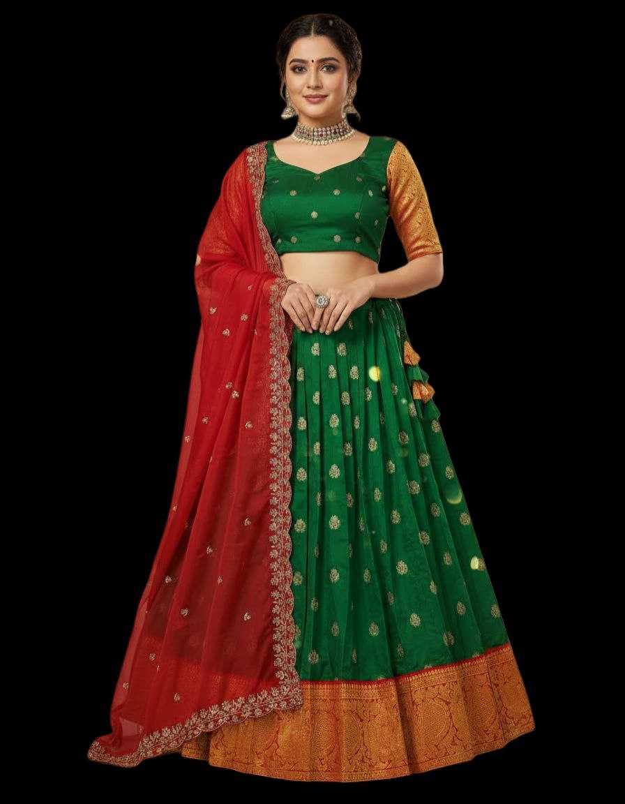 Ynf Kanjivaram Silk KESH723 Kanjivaram Lehengas Wholesale Silk Lehenga Embroidered Lehenga Zari Work Lehenga Manufacturer- Kapda Export