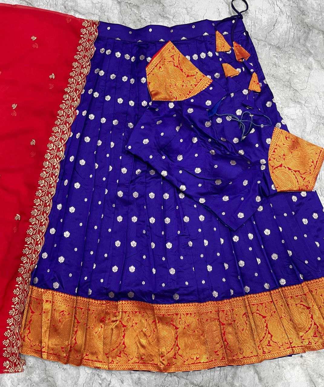 Ynf Kanjivaram Silk KESH723 Zari Lehengas Wholesale Silk Lehenga Embroidered Lehenga Zari Work Lehenga Manufacturer- Kapda Export