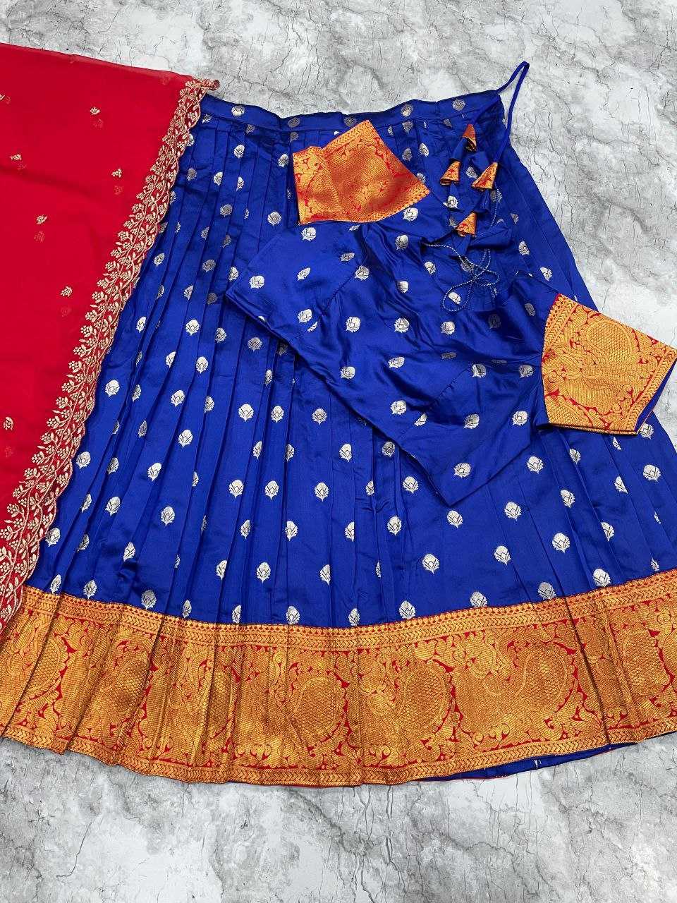 Ynf Kanjivaram Silk KESH723 Zari Lehengas Wholesale Silk Lehenga Embroidered Lehenga Zari Work Lehenga Manufacturer- Kapda Export