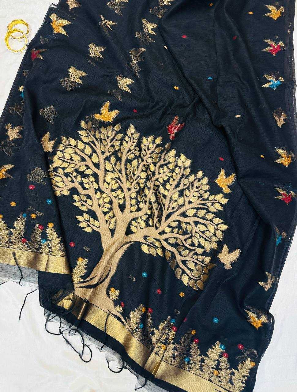 Ynf Khadi Cotton KESH488 Khadi Sarees Wholesale Designer Sarees Tussar Sarees Zari Sarees Manufacturer- Kapda Export