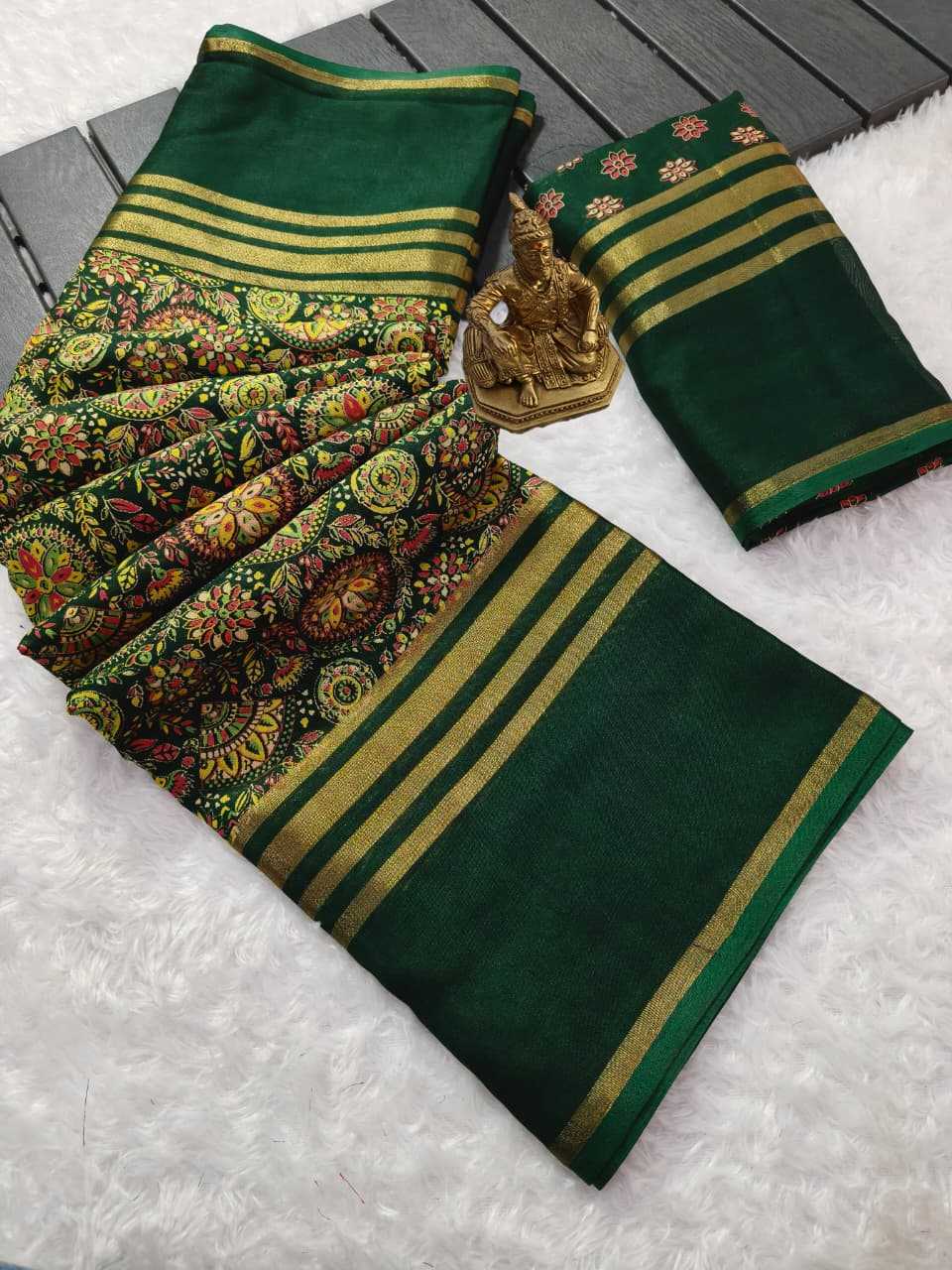 Ynf Kora Silk KESH673 PATTU SILK Sarees Wholesale Printed Sarees Kashmiri Sarees Jacquard Saree Manufacturer- Kapda Export