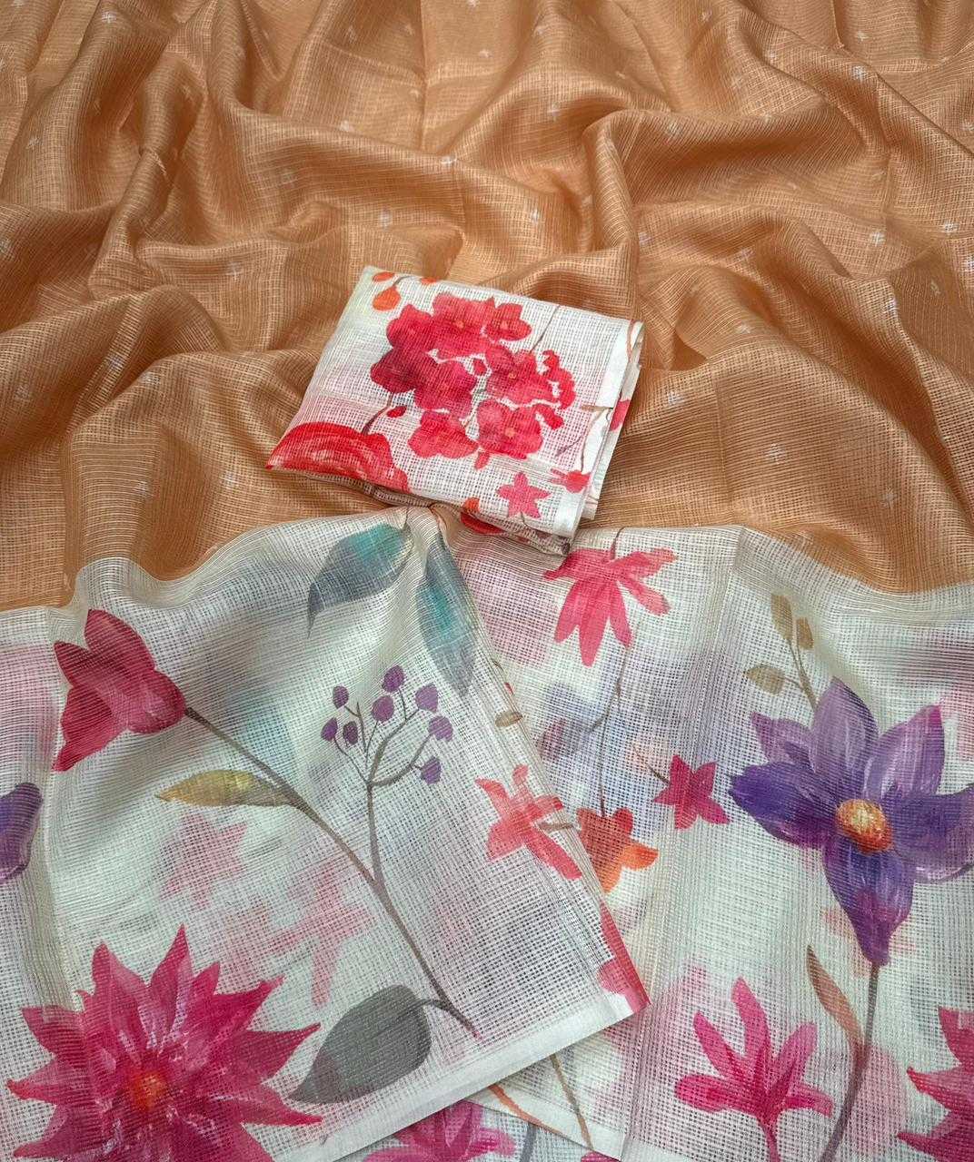 Ynf Kota Chex KESH716 DESIGN Sarees Wholesale Designer Sarees Printed Sarees Kota Doria Sarees Manufacturer- Kapda Export