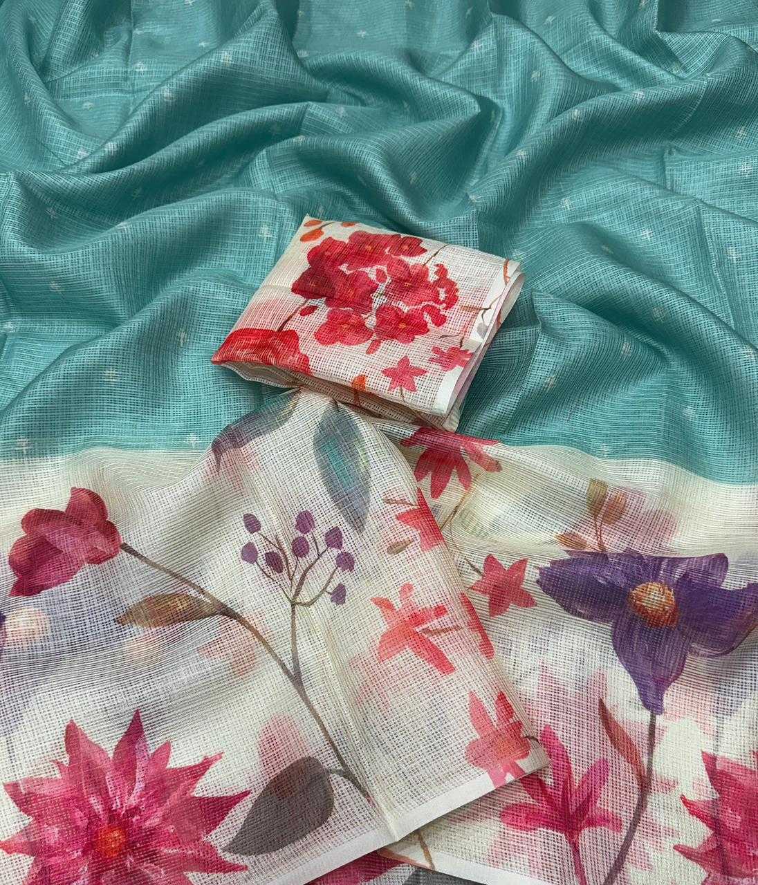 Ynf Kota Chex KESH716 DESIGN Sarees Wholesale Designer Sarees Printed Sarees Kota Doria Sarees Manufacturer- Kapda Export