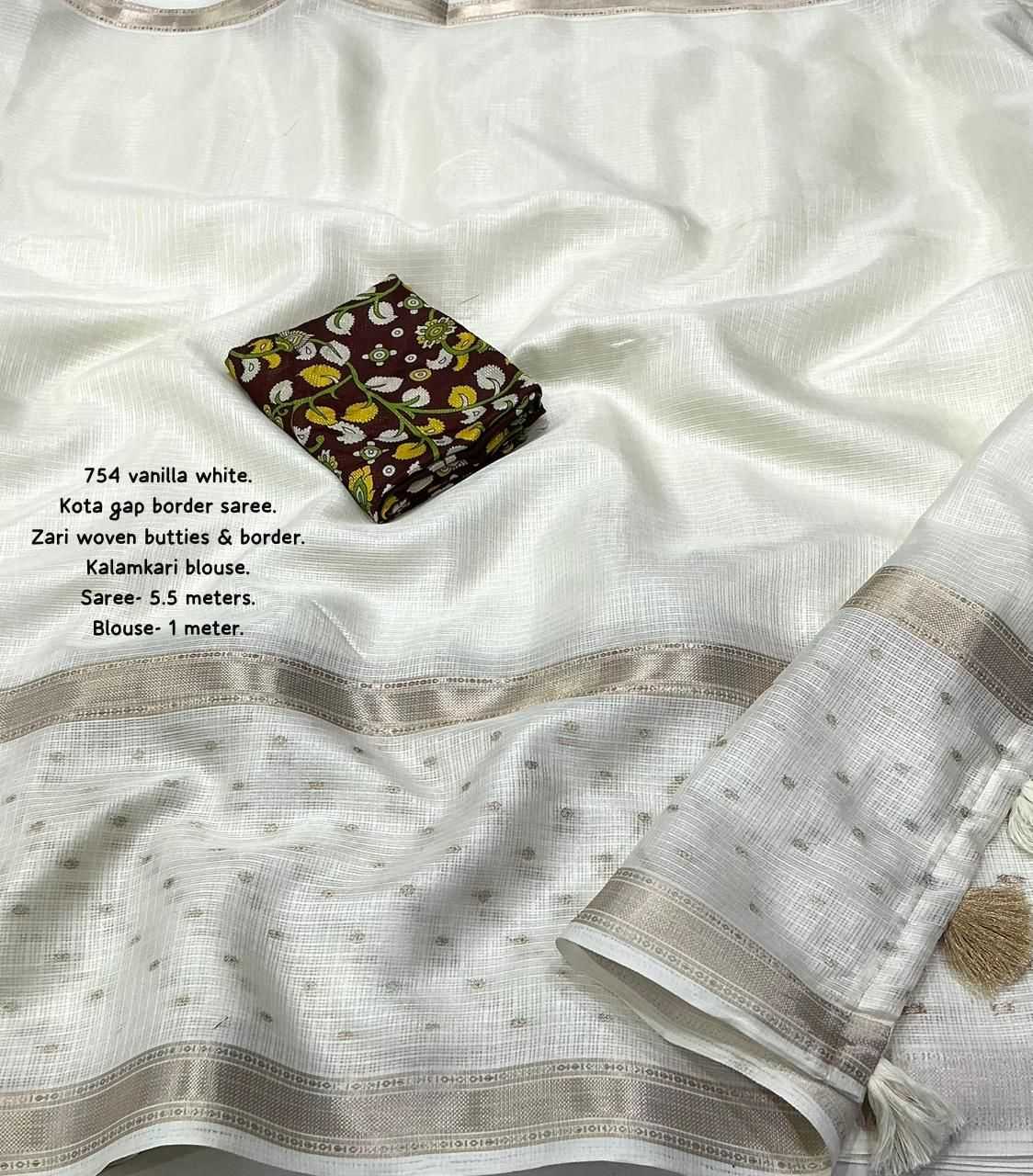 Ynf Kota Silk KESH433 689 Sarees Wholesale Printed Sarees Ajrakh Sarees Butta Sarees Manufacturer- Kapda Export