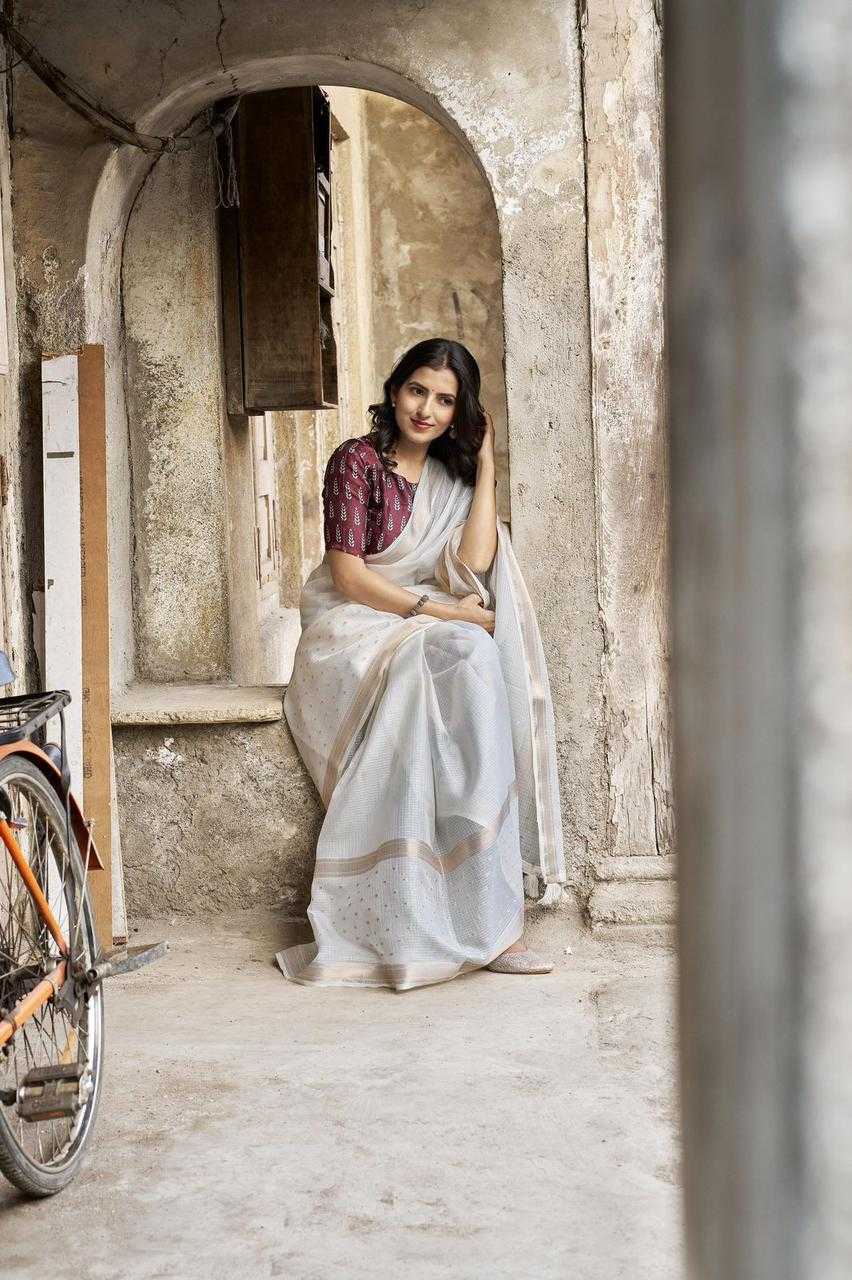 Ynf Kota Silk KESH433 689 Sarees Wholesale Printed Sarees Ajrakh Sarees Butta Sarees Manufacturer- Kapda Export