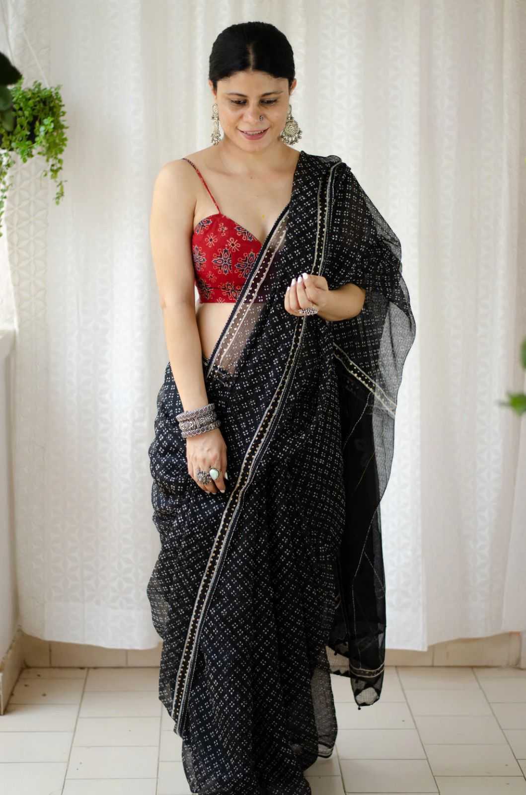 Ynf Kota Silk KESH690 Chamki Sarees Wholesale Designer Sarees Printed Sarees Kota Doria Sarees Manufacturer- Kapda Export