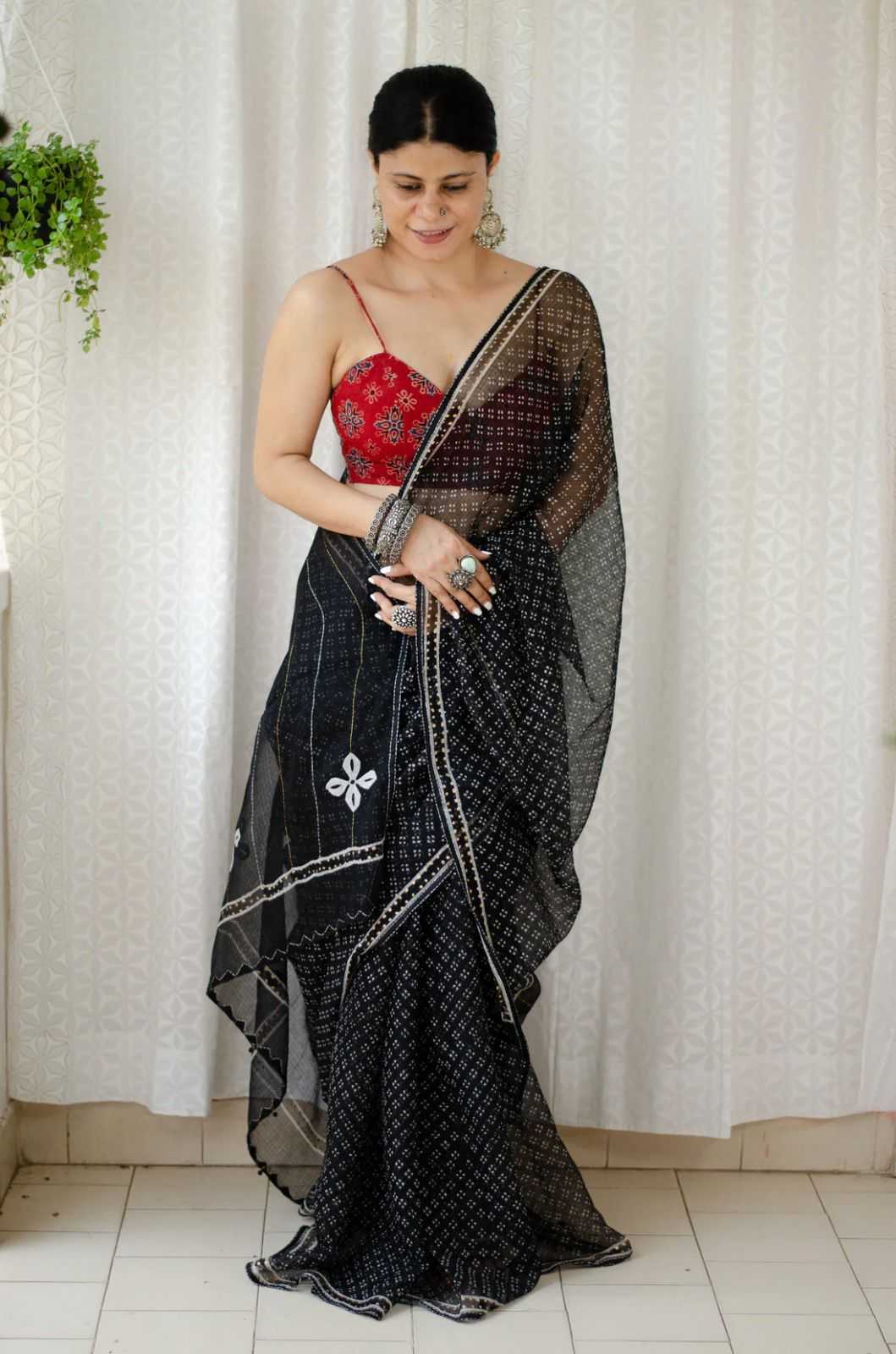 Ynf Kota Silk KESH690 Chamki Sarees Wholesale Designer Sarees Printed Sarees Kota Doria Sarees Manufacturer- Kapda Export