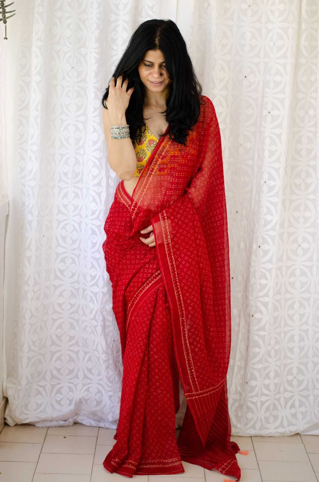 Ynf Kota Silk KESH690 Chamki Sarees Wholesale Designer Sarees Printed Sarees Kota Doria Sarees Manufacturer- Kapda Export