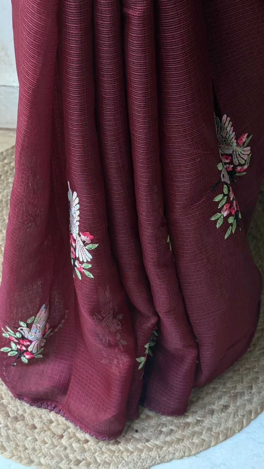 Ynf Kota Silk KESH690 Sparrow Sarees Wholesale Designer Sarees Embroidered Sarees Kota Doria Sarees Manufacturer- Kapda Export