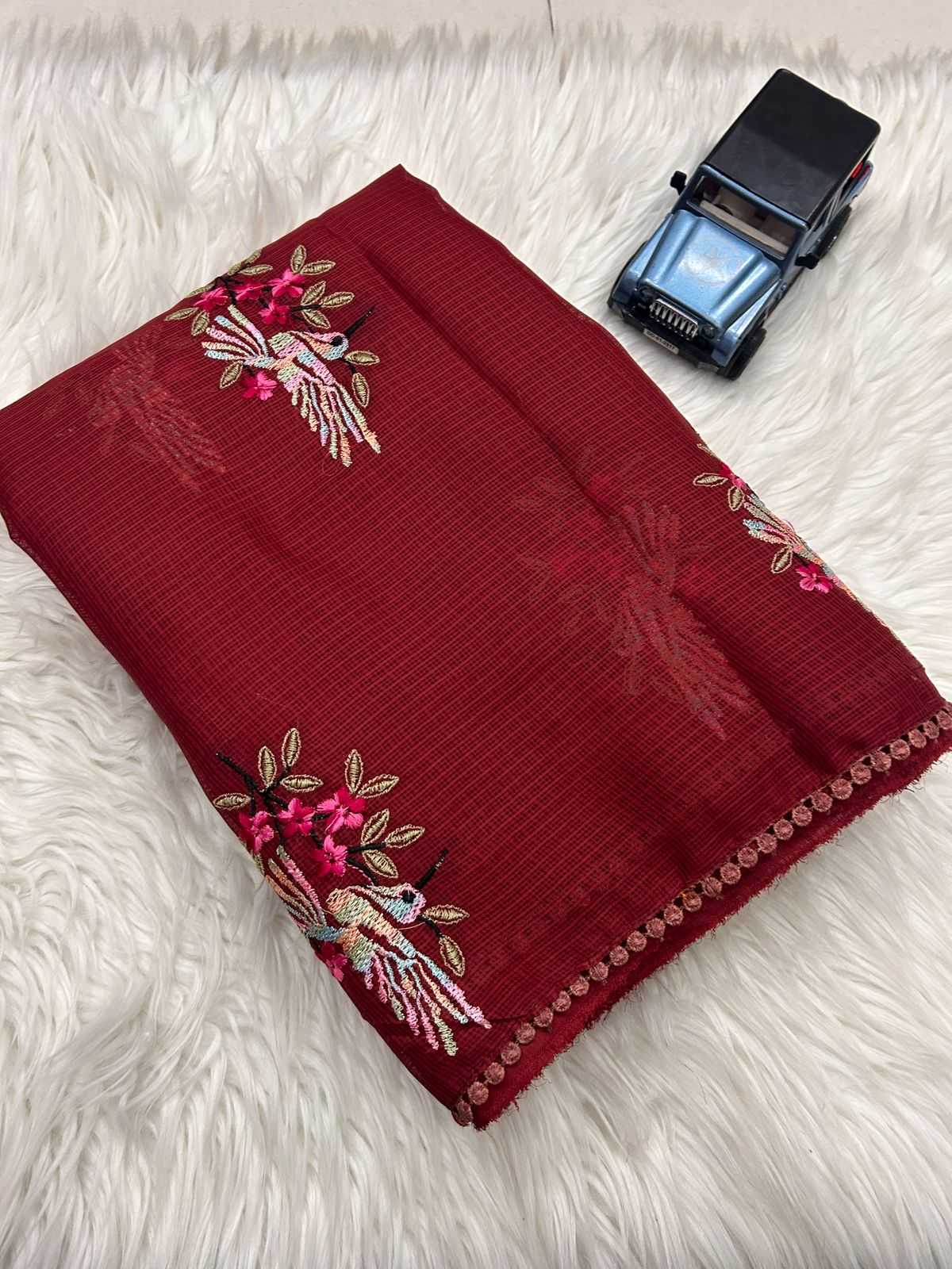 Ynf Kota Silk KESH690 Sparrow Sarees Wholesale Designer Sarees Embroidered Sarees Kota Doria Sarees Manufacturer- Kapda Export