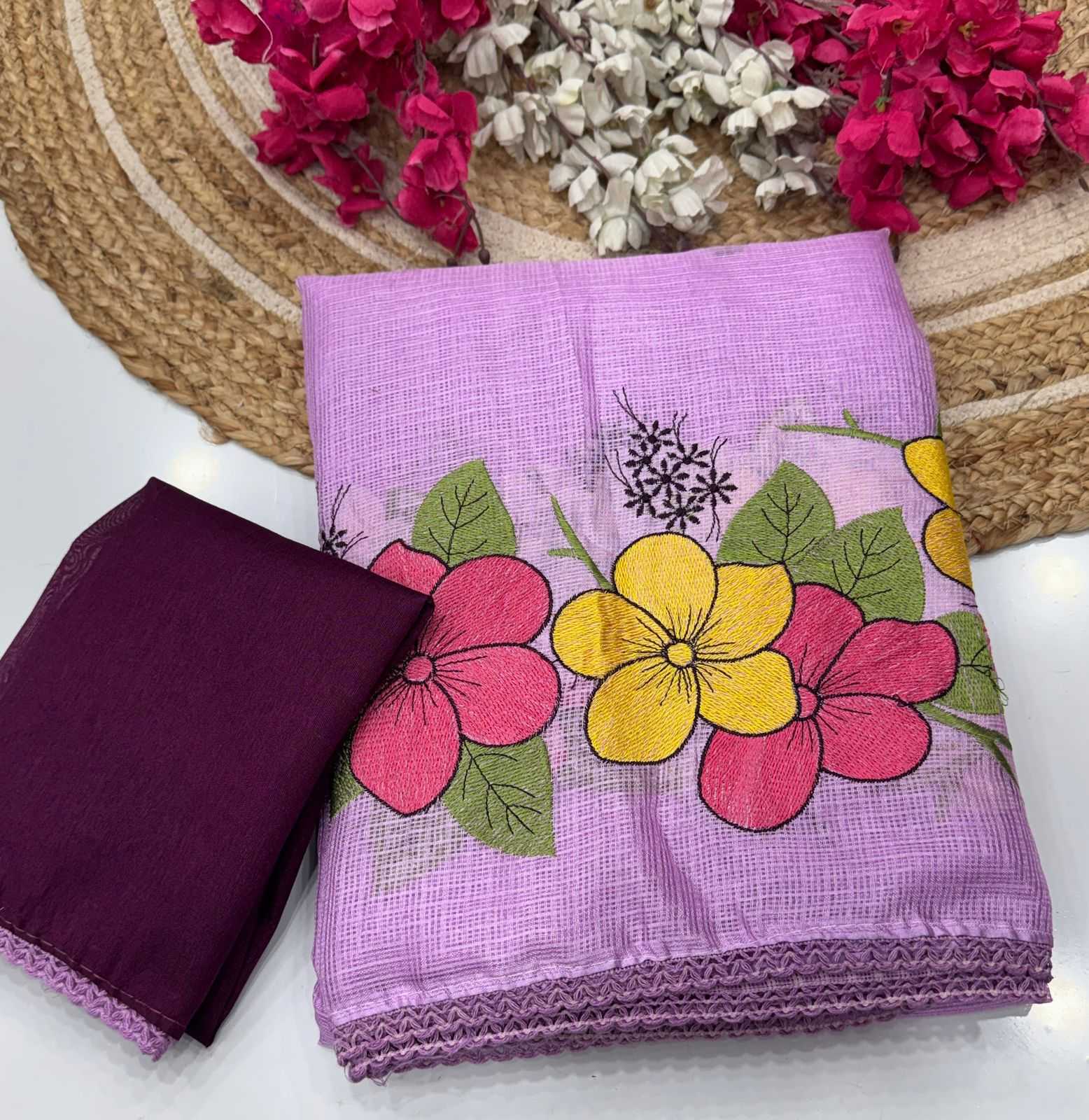 Ynf Kota Silk KESH716 kota Sarees Wholesale Embroidered Sarees Kota Doria Sarees Lace Border Sarees Manufacturer- Kapda Export