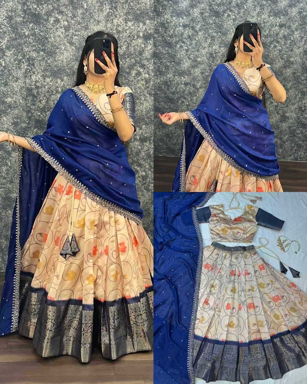 Ynf Lichi Silk KESH599 JIMMY Lehengas Wholesale Designer Lehenga Silk Lehenga Printed Lehenga Manufacturer- Kapda Export