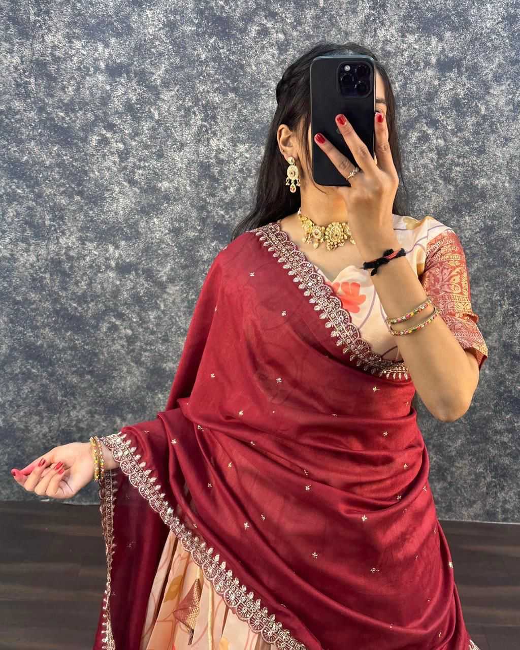 Ynf Lichi Silk KESH599 JIMMY Lehengas Wholesale Designer Lehenga Silk Lehenga Printed Lehenga Manufacturer- Kapda Export