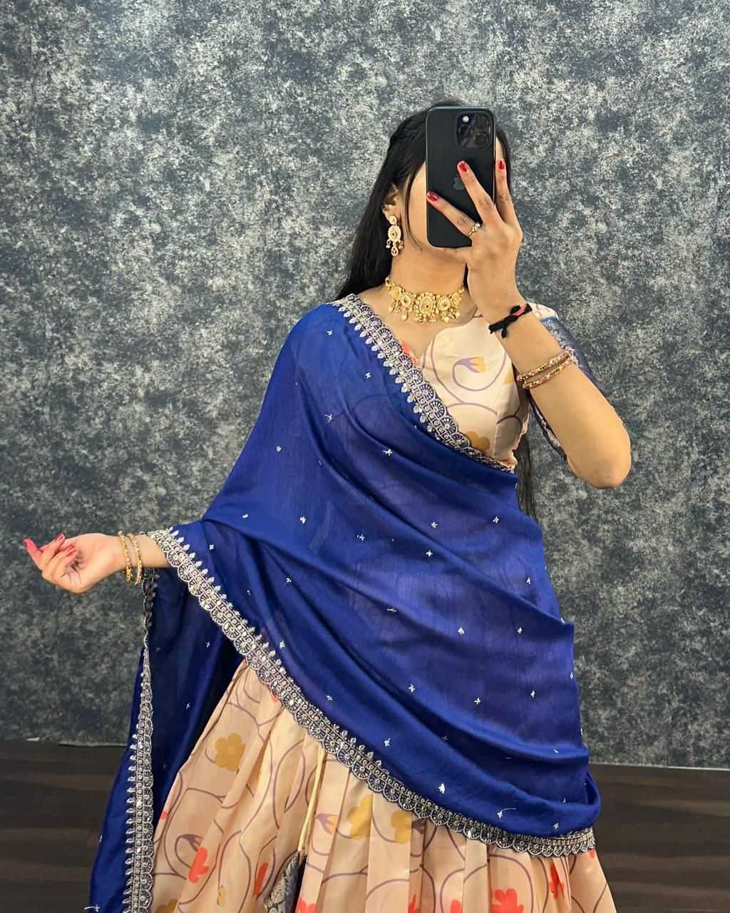 Ynf Lichi Silk KESH599 JIMMY Lehengas Wholesale Designer Lehenga Silk Lehenga Printed Lehenga Manufacturer- Kapda Export