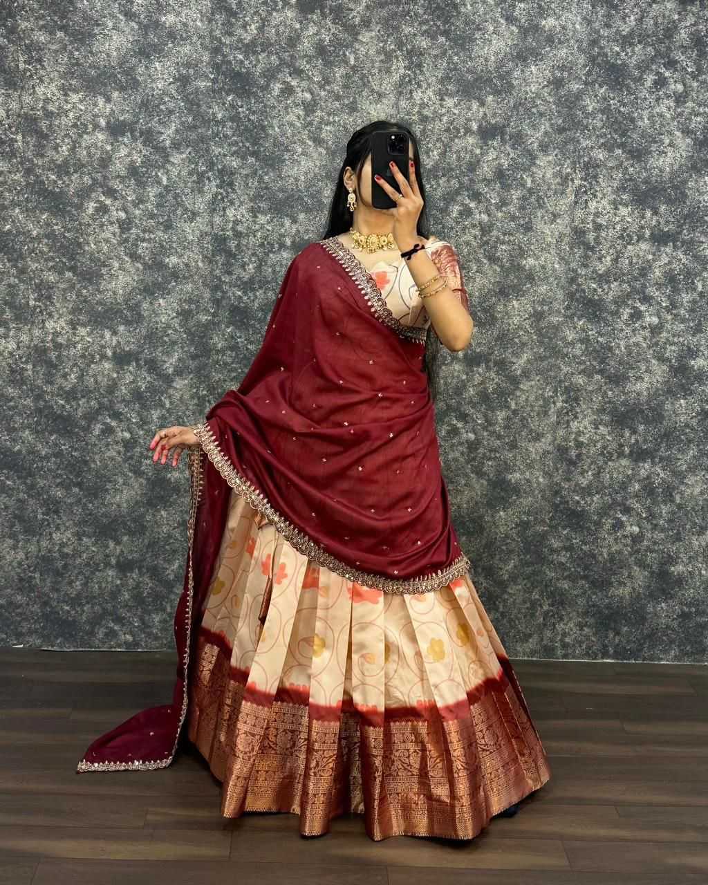 Ynf Lichi Silk KESH599 JIMMY Lehengas Wholesale Designer Lehenga Silk Lehenga Printed Lehenga Manufacturer- Kapda Export