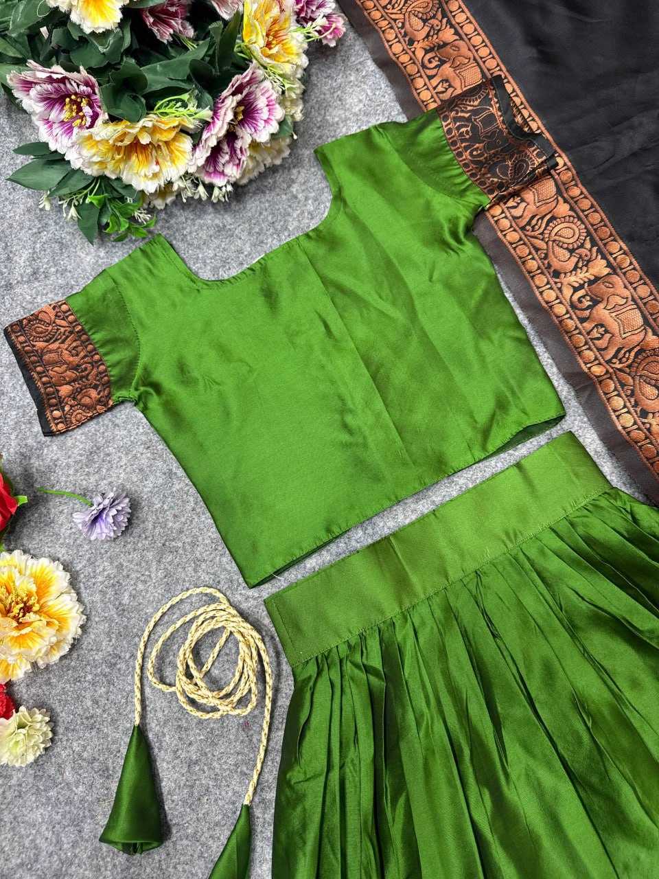 Ynf Lichi Silk KESH642 008 Kids Wear Wholesale Kids Lehenga Girls Ethnic Wear Baby Girl Lehenga Manufacturer- Kapda Export