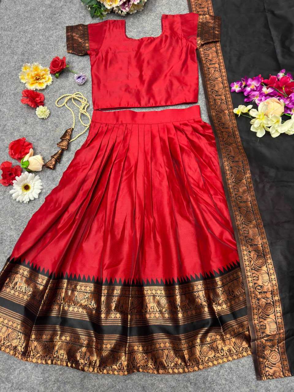 Ynf Lichi Silk KESH642 008 Kids Wear Wholesale Kids Lehenga Girls Ethnic Wear Baby Girl Lehenga Manufacturer- Kapda Export