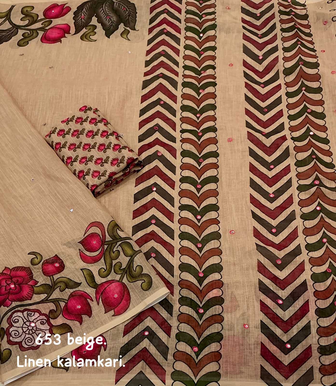 Ynf Linen KESH433 classic Sarees Wholesale Printed Sarees Mirror Work Saree Linen Sarees Manufacturer- Kapda Export