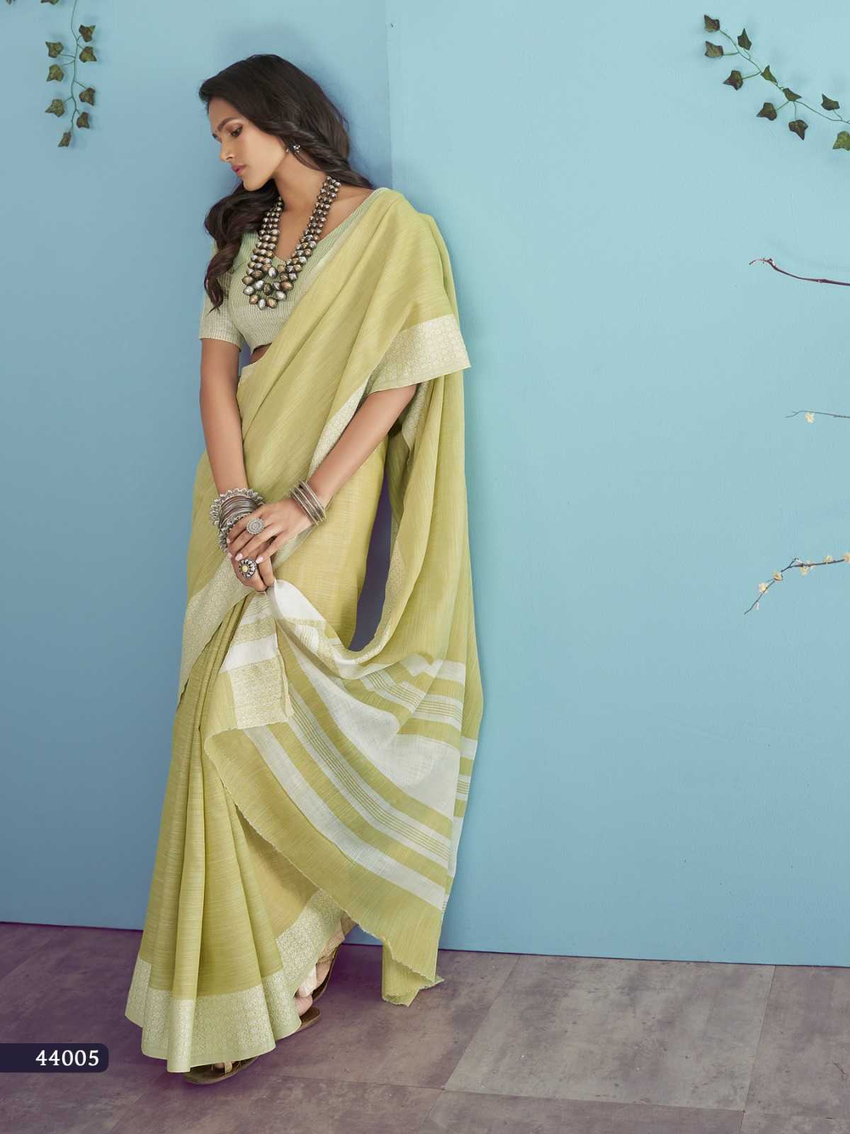 Ynf Linen KESH530 RajPath Aarzoo Sarees Wholesale Designer Sarees Chikan Sarees Linen Sarees Manufacturer- Kapda Export