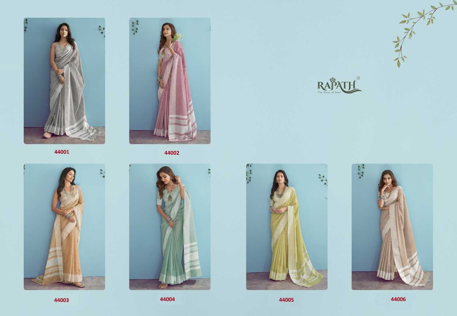 Ynf Linen KESH530 RajPath Aarzoo Sarees Wholesale Designer Sarees Chikan Sarees Linen Sarees Manufacturer- Kapda Export