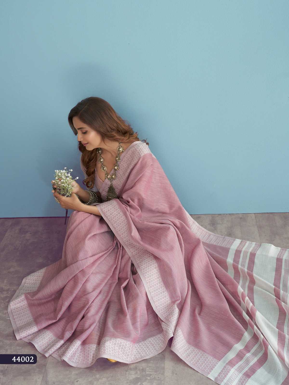 Ynf Linen KESH530 RajPath Aarzoo Sarees Wholesale Designer Sarees Chikan Sarees Linen Sarees Manufacturer- Kapda Export