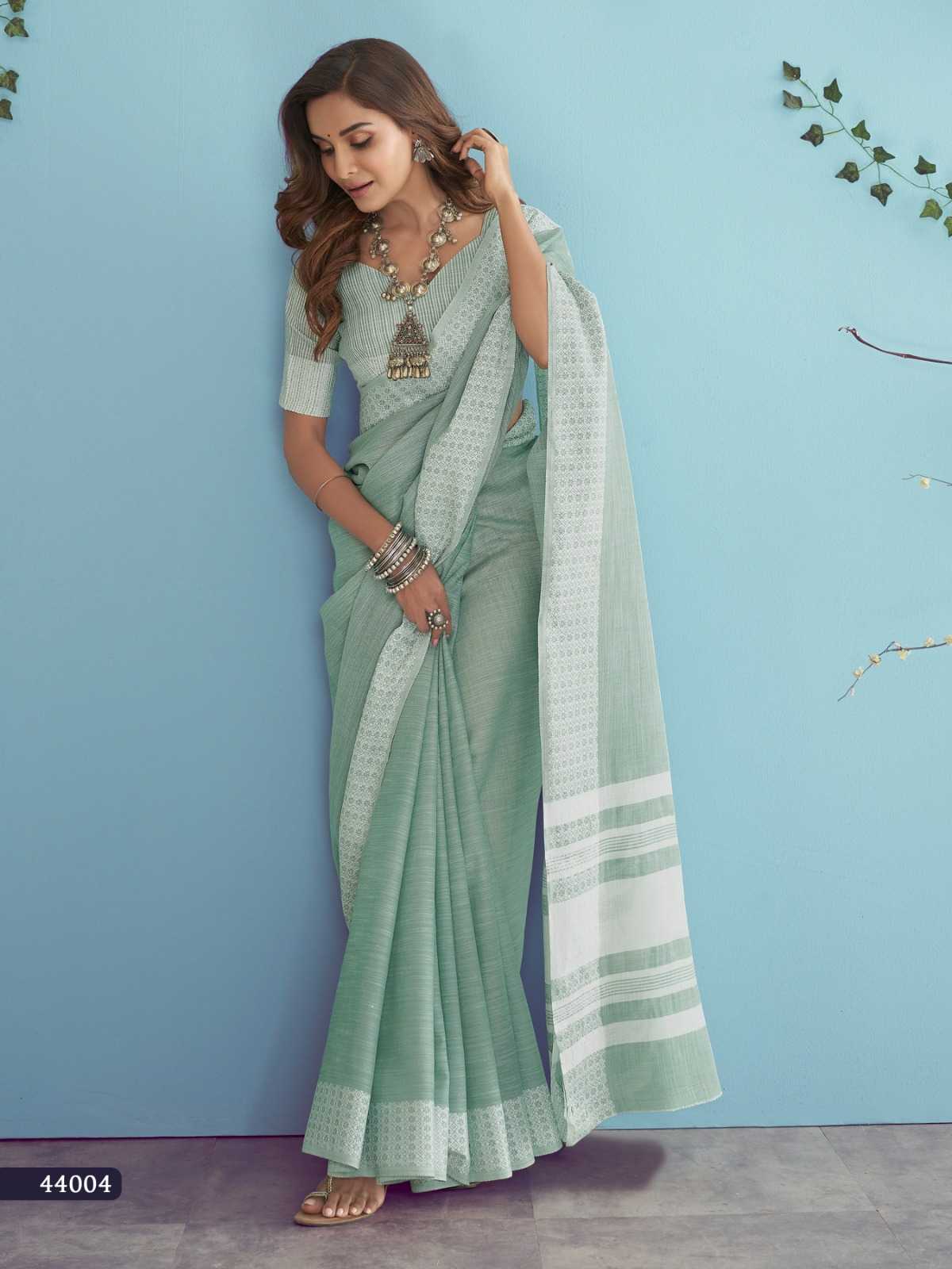 Ynf Linen KESH530 RajPath Aarzoo Sarees Wholesale Designer Sarees Chikan Sarees Linen Sarees Manufacturer- Kapda Export