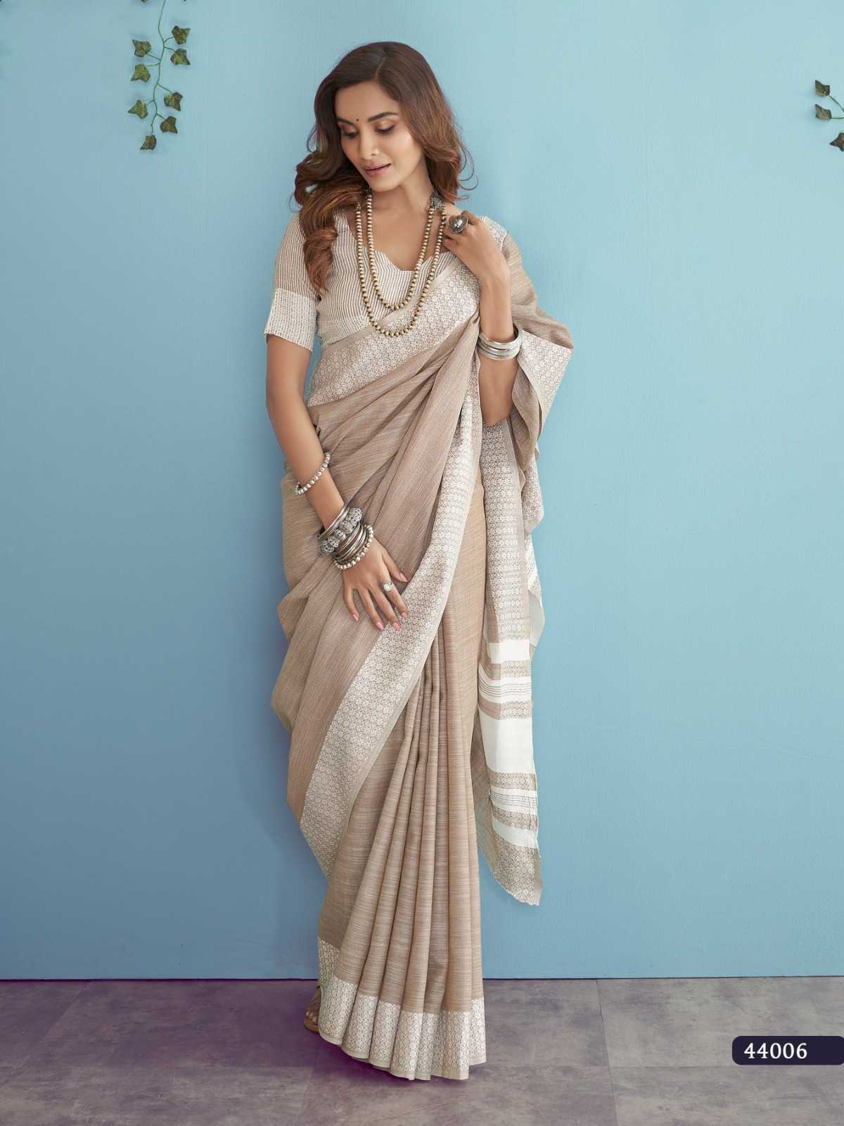 Ynf Linen KESH530 RajPath Aarzoo Sarees Wholesale Designer Sarees Chikan Sarees Linen Sarees Manufacturer- Kapda Export