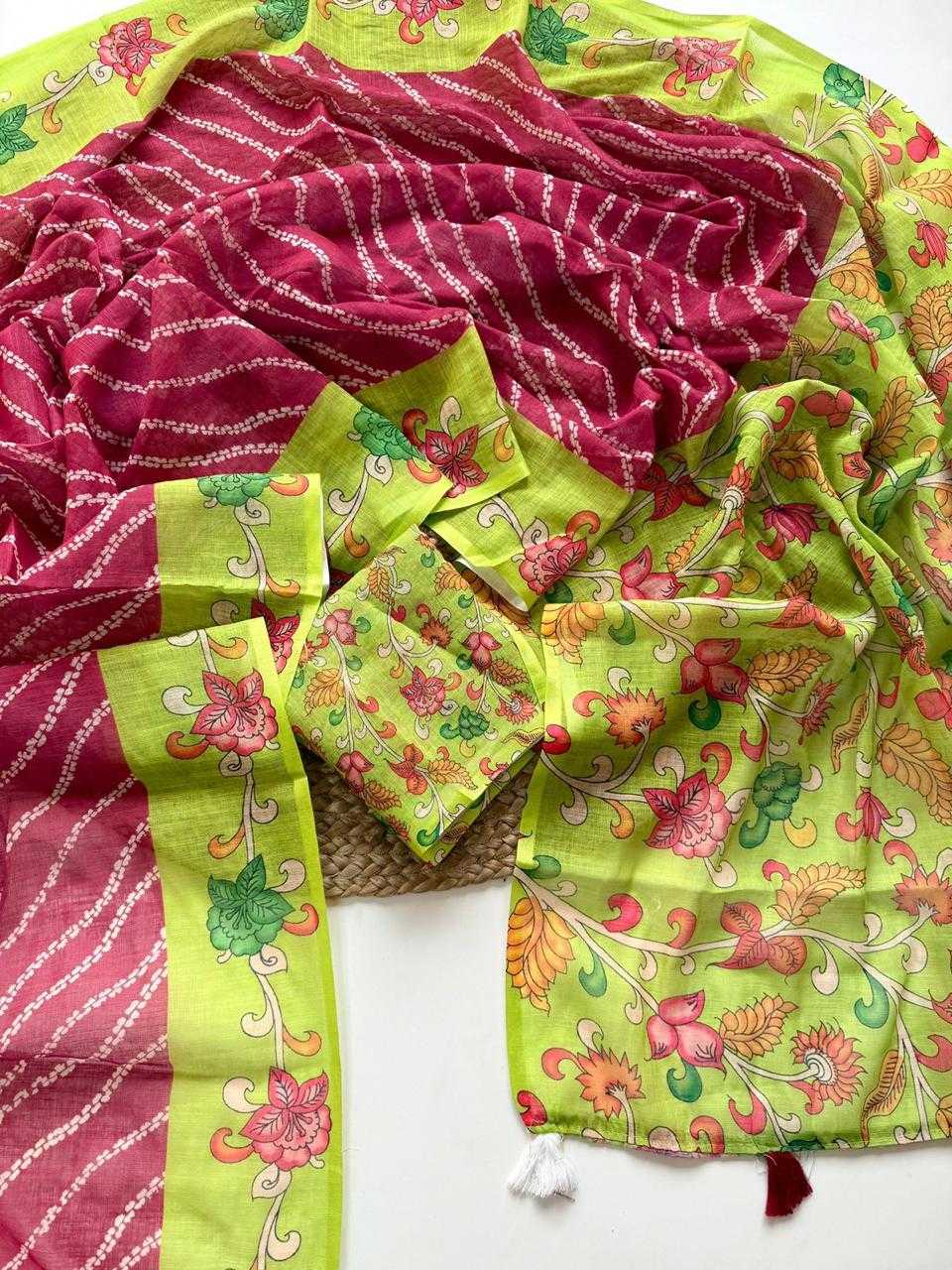 Ynf Linen KESH681 102 Sarees Festive Collections Wholesale Leheriya Sarees Linen Sarees Festive Sarees Manufacturer- Kapda Export