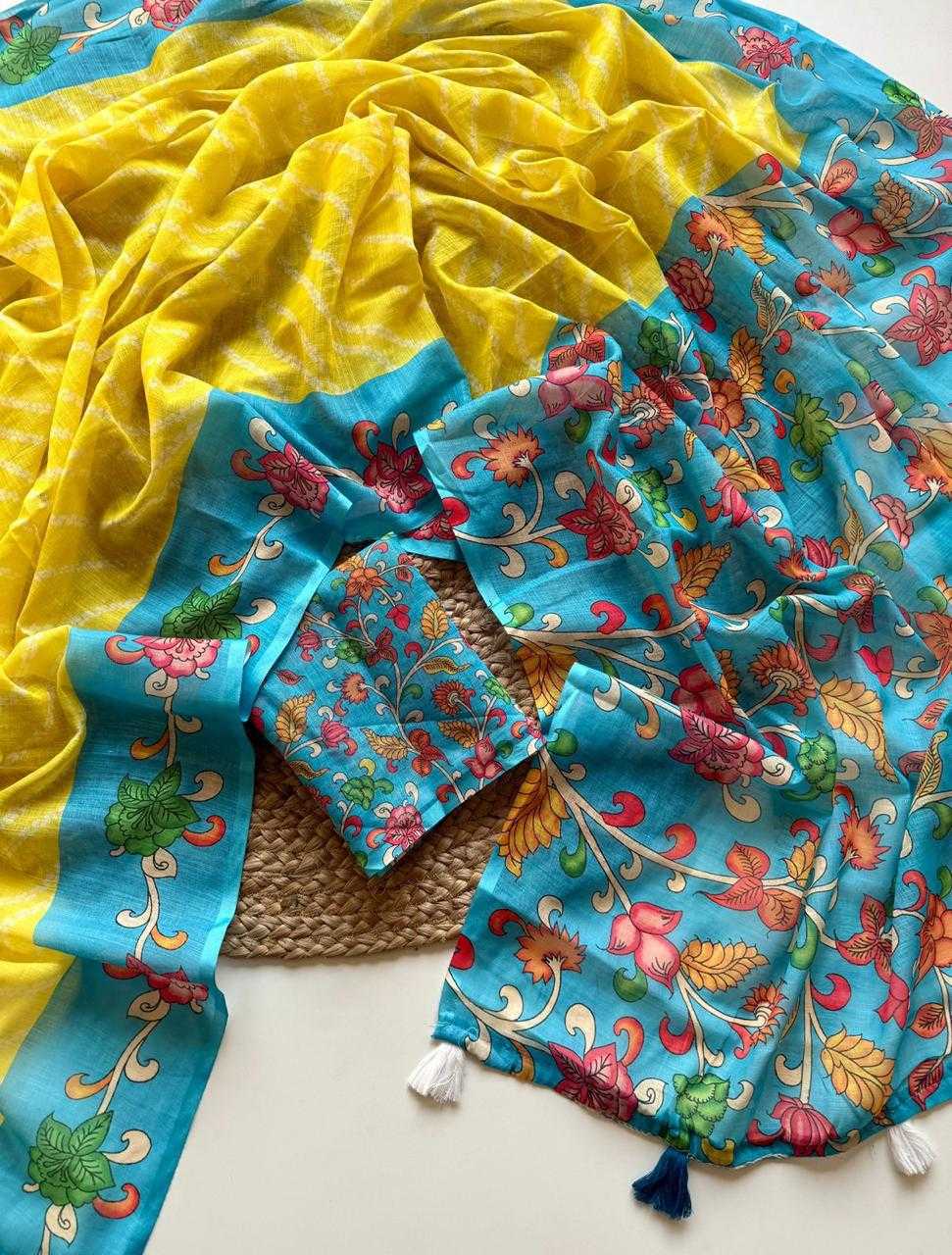 Ynf Linen KESH681 102 Sarees Festive Collections Wholesale Leheriya Sarees Linen Sarees Festive Sarees Manufacturer- Kapda Export