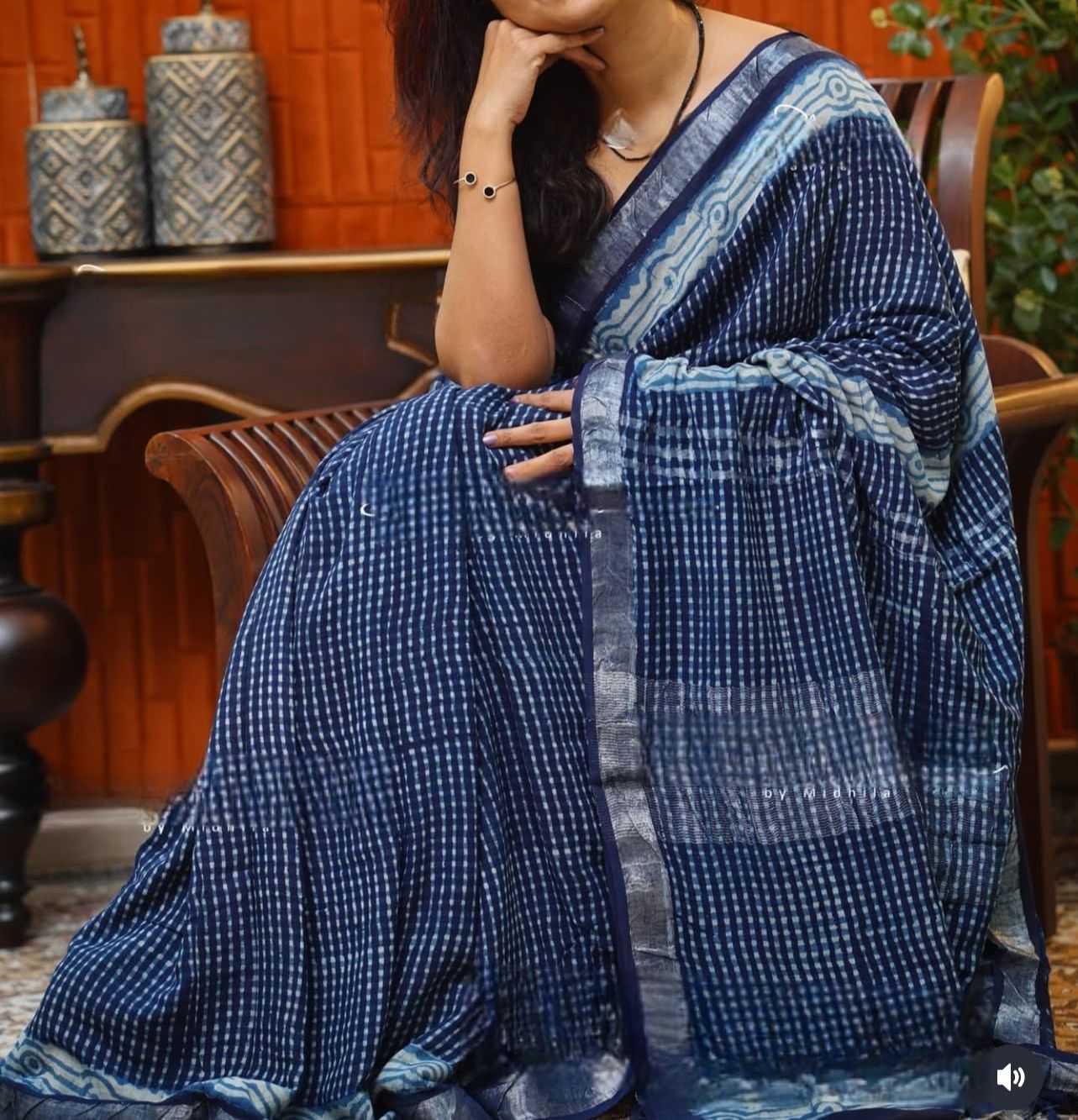 Ynf Linen KESH690 Raazhi Sarees Wholesale Linen Sarees Casual Sarees Office Wear Sarees Manufacturer- Kapda Export