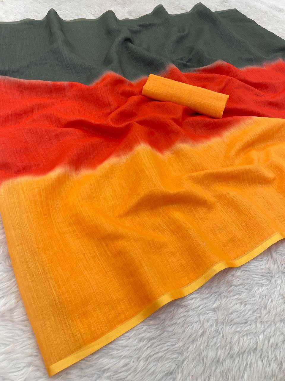 Ynf Linen KESH740 250 Sarees Wholesale Designer Sarees Traditional Sarees Lightweight Sarees Manufacturer- Kapda Export