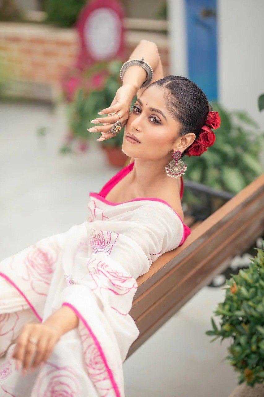 Ynf Linen KESH740 259 Sarees Wholesale Party Wear Sarees Block Print Sarees Linen Sarees Manufacturer- Kapda Export