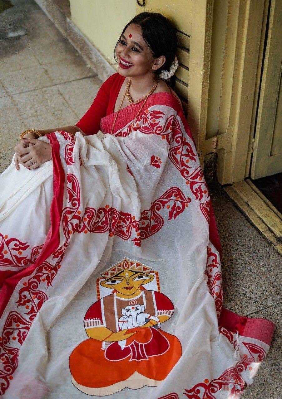 Ynf Linen KESH740 261 Sarees Wholesale Designer Sarees Printed Sarees Lightweight Sarees Manufacturer- Kapda Export