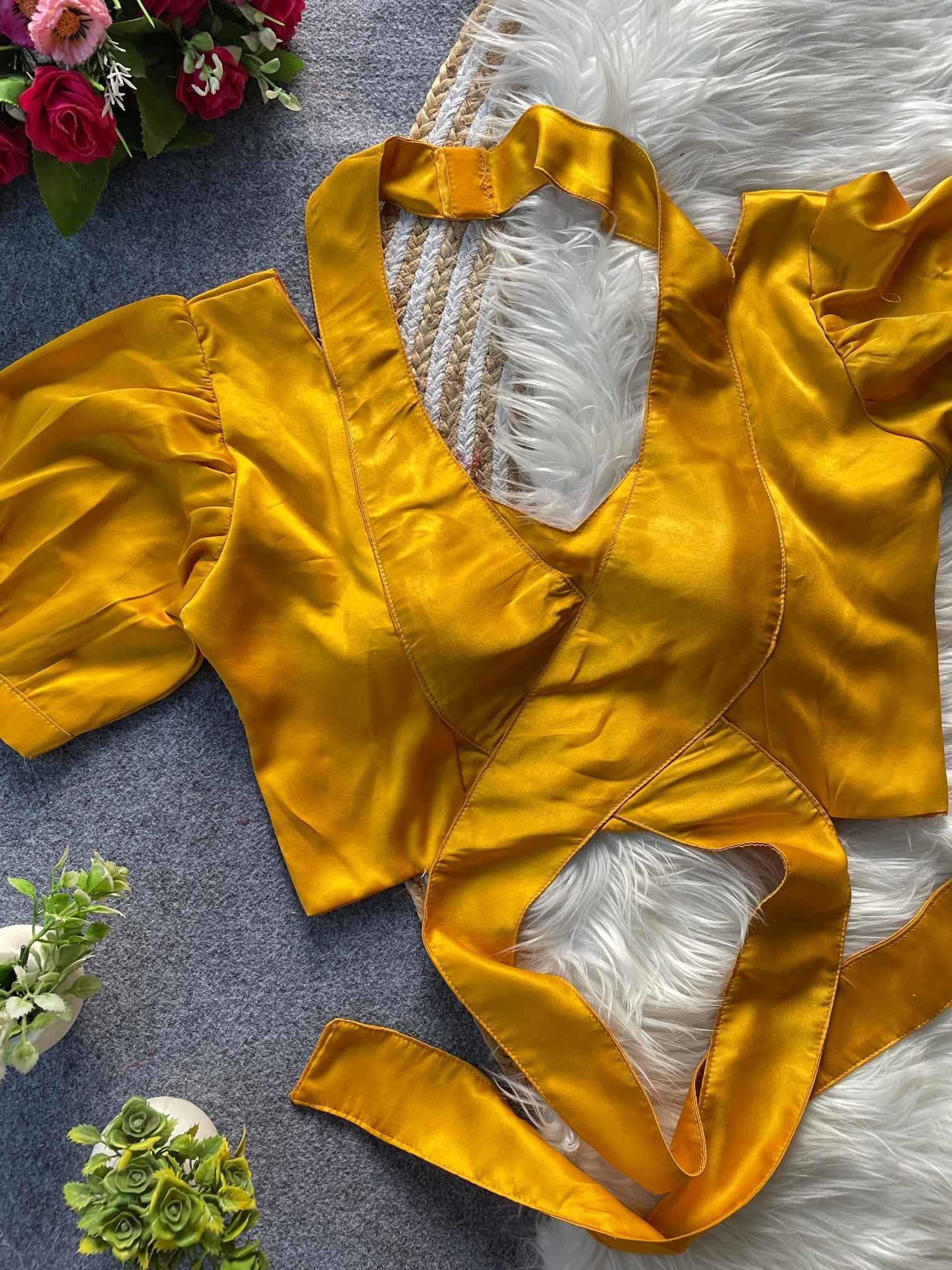 Ynf Malay Satin Silk KESH411 SATTIN Readymade Blouses Wholesale Designer Blouse Cotton Blouse Fashion Blouse Manufacturer- Kapda Export