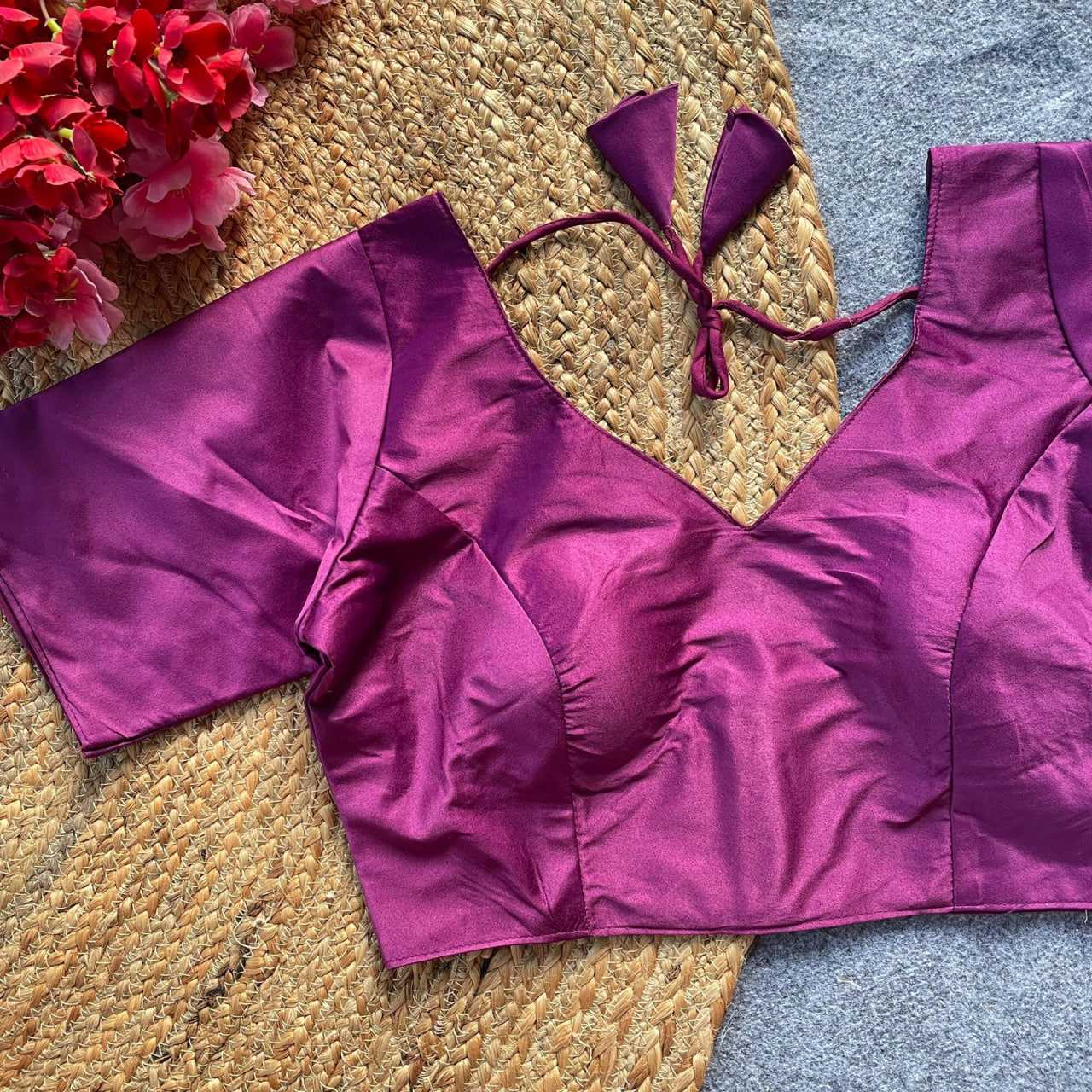 Ynf Malay Satin Silk KESH728 Malai sartin Readymade Blouses Festive Collections Wholesale Blouse Party Wear Blouse Fashion Blouse Manufacturer- Kapda Export