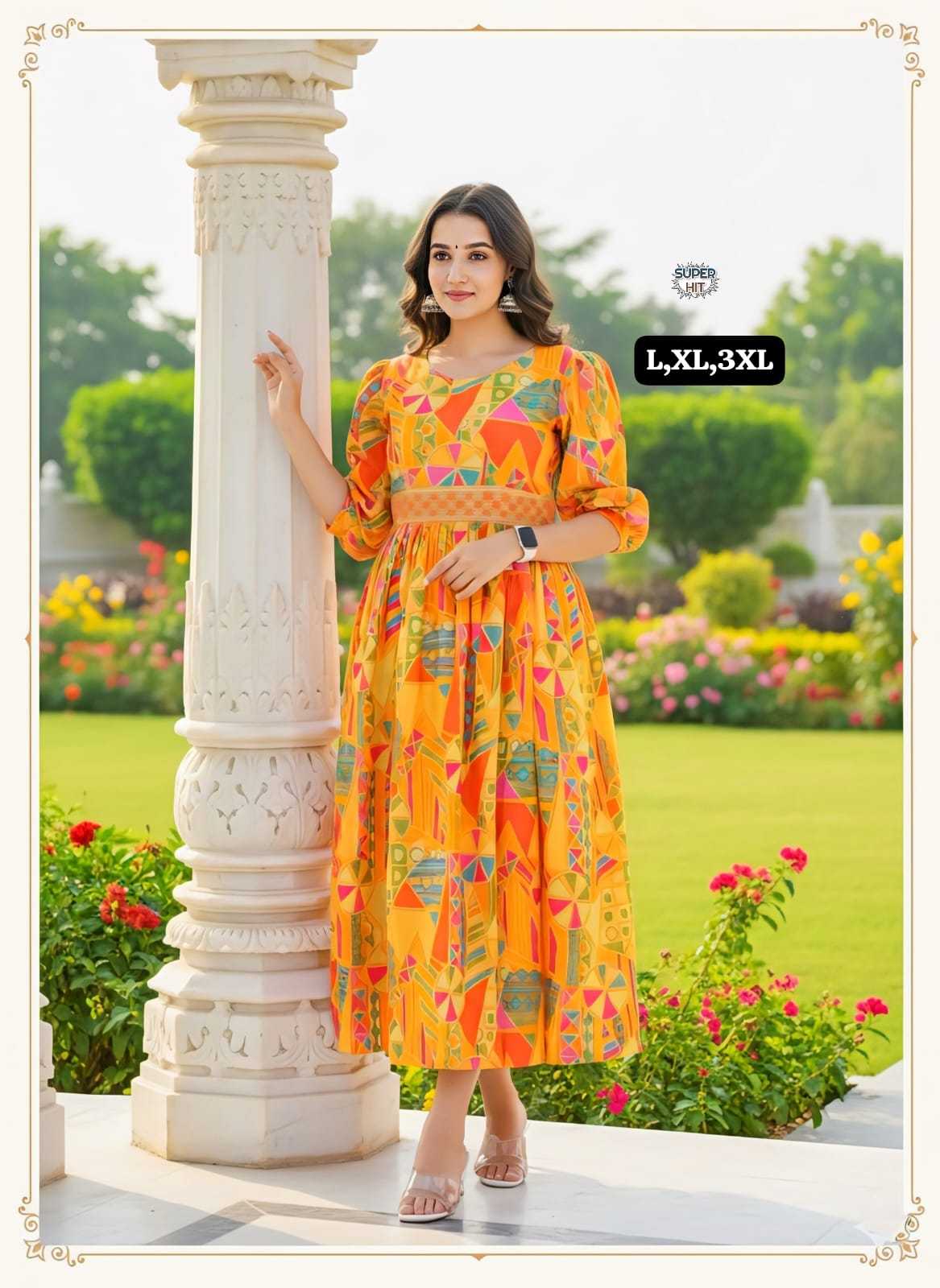 Ynf Maslin KESH536 FASHIONISTA Vol-2 Gowns Wholesale Printed Gowns Fancy Gowns Embroidery Gowns Manufacturer- Kapda Export