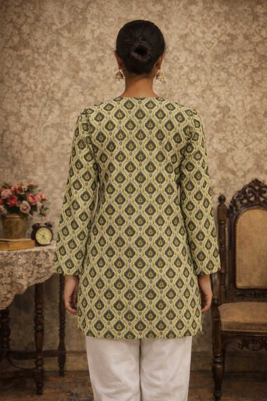 Ynf Maslin RIN227 6 Kurti Wholesale Workwear Kurtis Printed Kurtis Fancy Kurti Manufacturer- Kapda Export