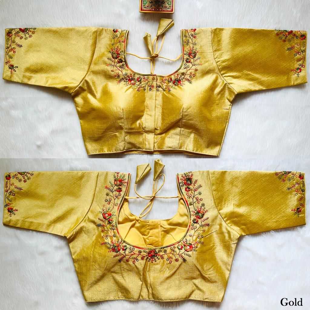 Ynf Milan Silk KESH426 4545 Readymade Blouses Wholesale Sequence Embroidery Blouse Designer Blouse Fashion Blouse Manufacturer- Kapda Export